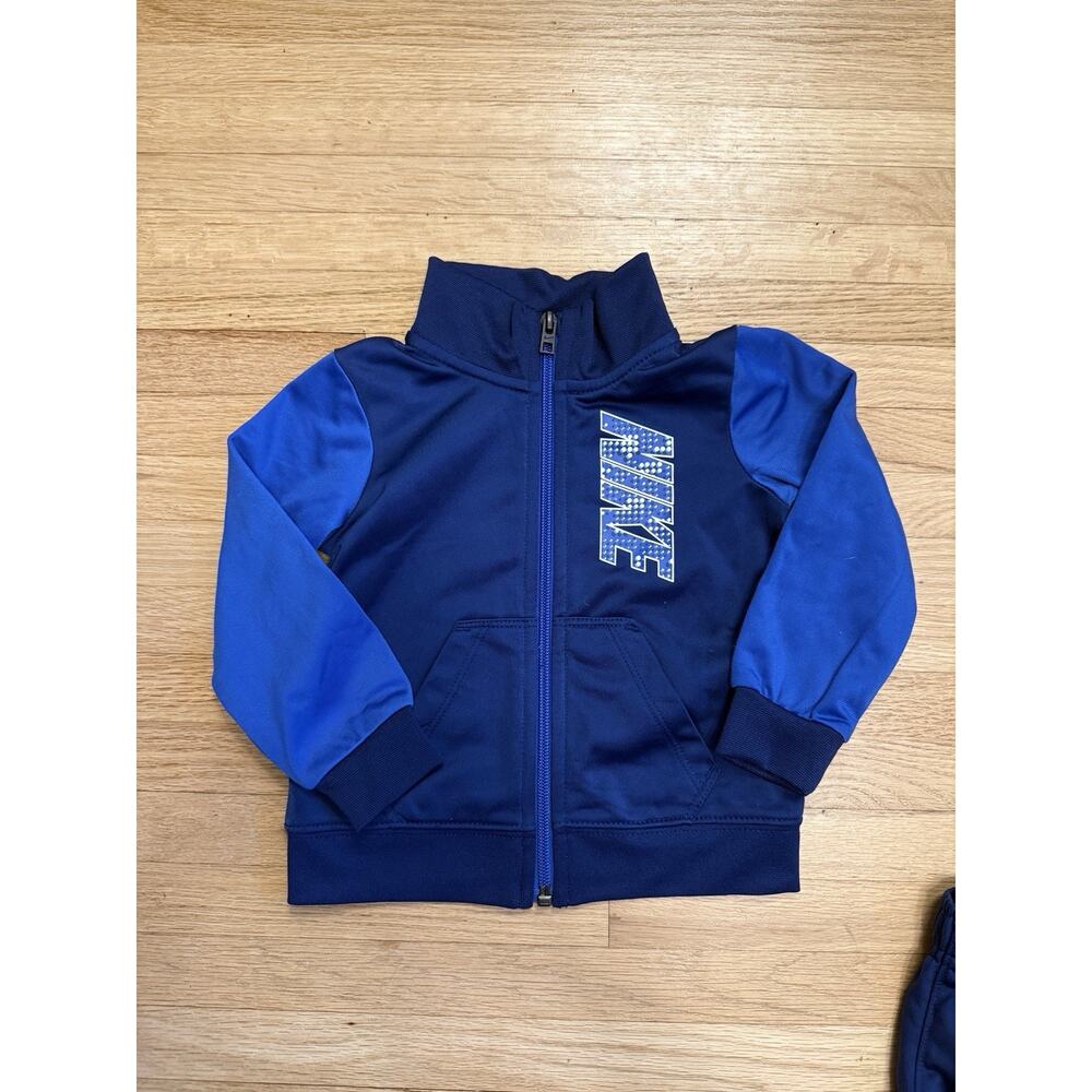Nike Dri-Fit Toddler 18M Navy Blue Baby Jacket and Pants Tracksuit Set - Picture 8 of 14